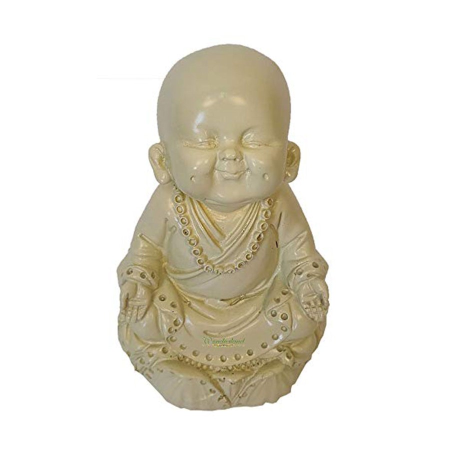 Home Decor Wonderland Table Top Decor | Kamal Monk Praying Statue For Home And Garden Decoration