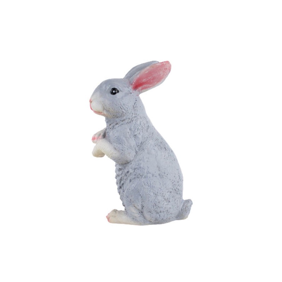 Garden Decor Wonderland Garden Statues | Wonderland Resin Garden Decor Cute Standing Rabbit (Grey)