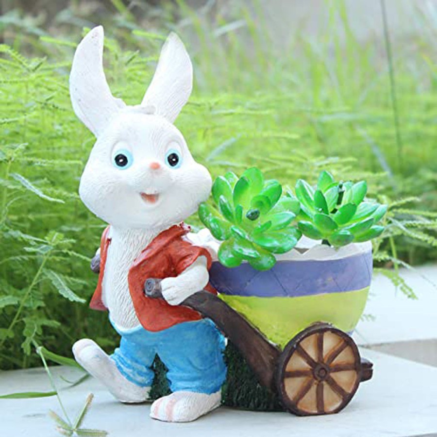 Garden Planters Wonderland | Pulling Cart Pot Planter For Garden And Balcony Decoration