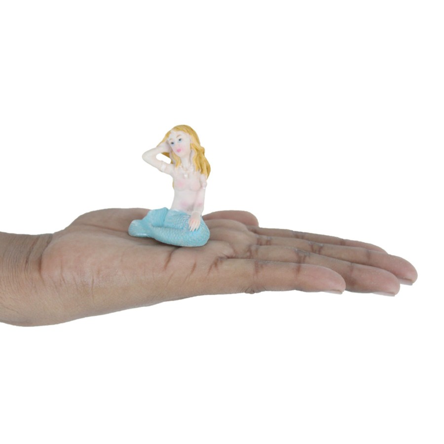 Miniature Fairy Garden Wonderland | Wonderland Miniature Toys Set Of 4 Mermaid ( Miniature Garden Accessories For Tray Garden )