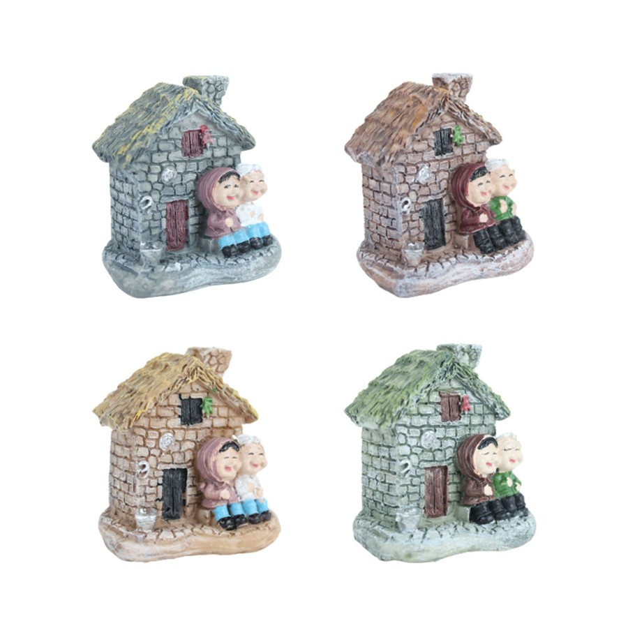 Miniature Fairy Garden Wonderland | Miniature Toys Set Of 4 Grandparents House