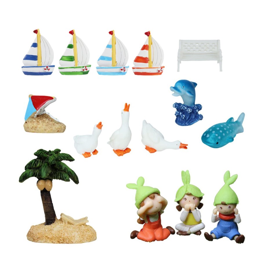 Miniature Fairy Garden Wonderland | Miniature Toys Pack Of 15 Items