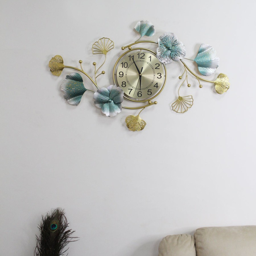 Home Decor Wonderland Wall Clocks | Luxury Leaf Wall Clock, Wall Art, Wall Hanging, Modern Design For Home Decoration