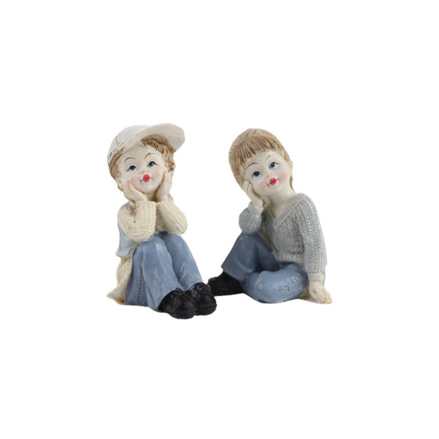 Home Decor Wonderland Animal And Bird Figurine | Wonderland Thinking About Dreams Girl And Boy Figurine