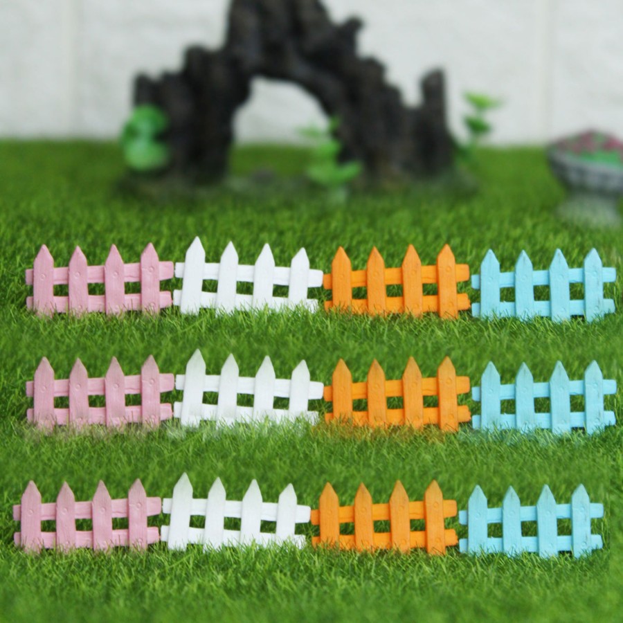 Miniature Fairy Garden Wonderland | Wonderland Very Small Fence (Set Of 12) Miniature Toys