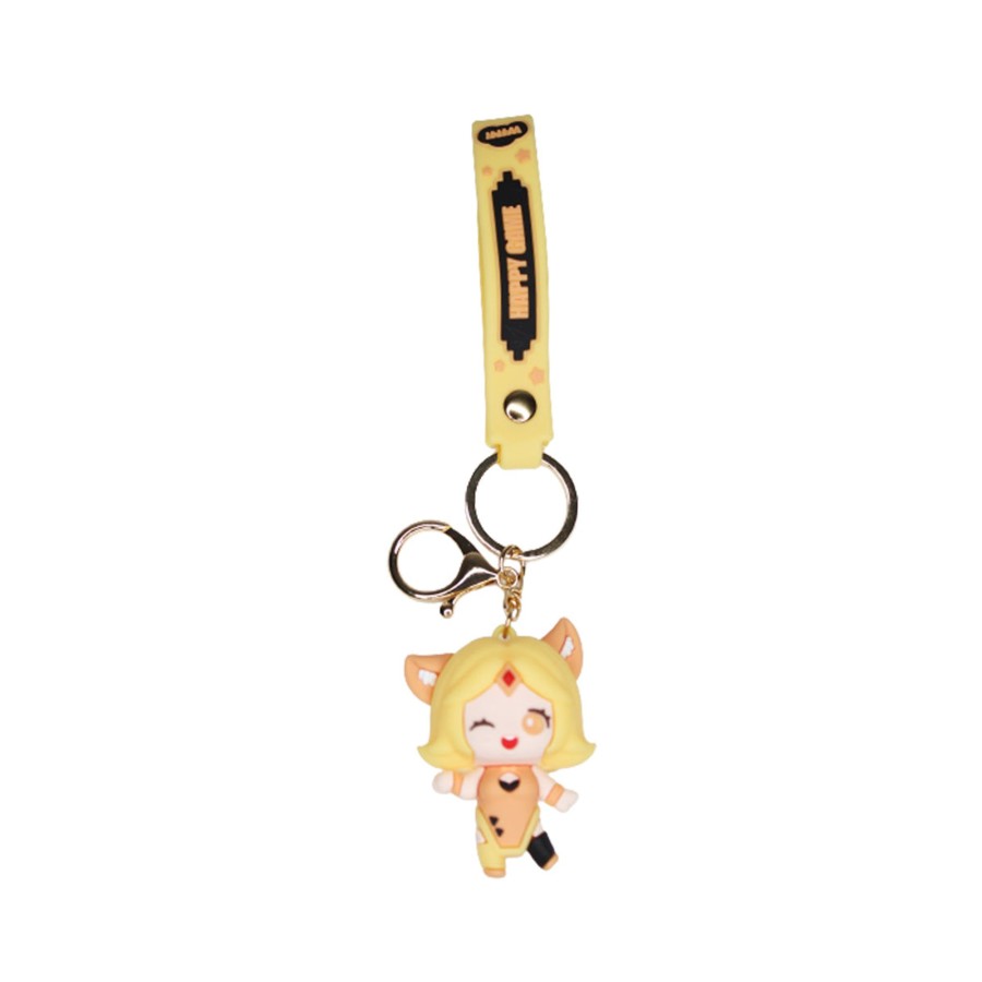 Gifts Wonderland Garden Arts and Craft | Yellow Doll Cartoon Style Keychain With Band ( Yellow)