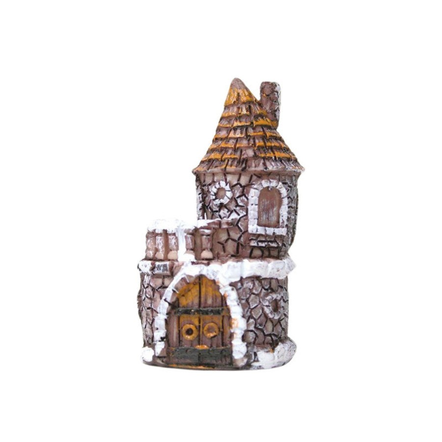 Miniature Fairy Garden Wonderland | Wonderland Resin Miniature Castle (Set Of 2)