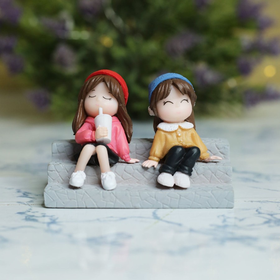 Miniature Fairy Garden Wonderland | Wonderland Two Bestie On Stairs