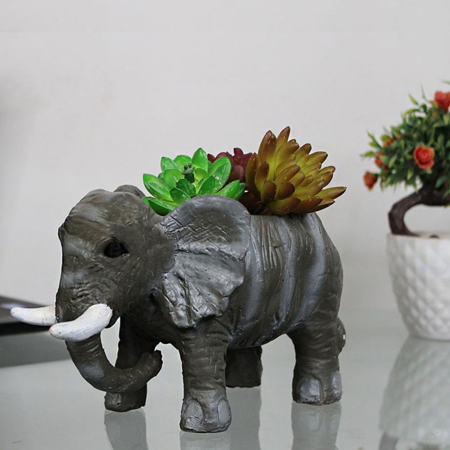 Garden Planters Wonderland | Small Elephant Succulent (For Small Real Plants)