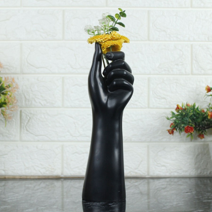 Garden Decor Wonderland Garden Statues | Hand Posture -Black