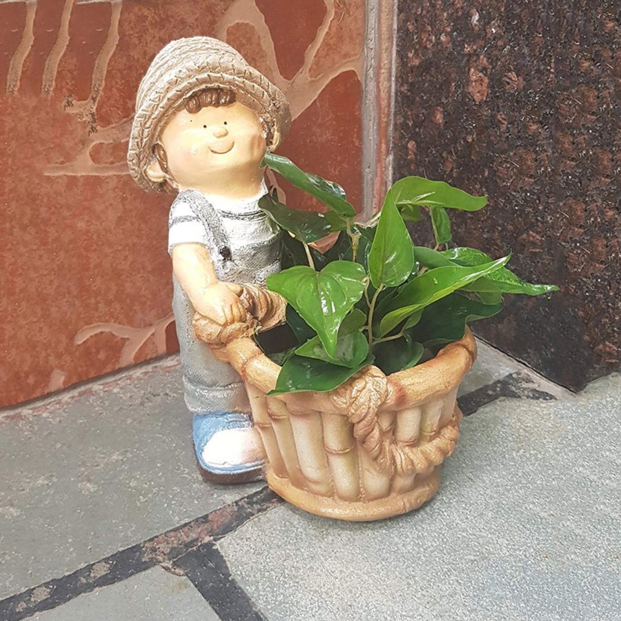 Garden Planters Wonderland | Boy Shape Pot Planter For Garden And Balcony Decoration