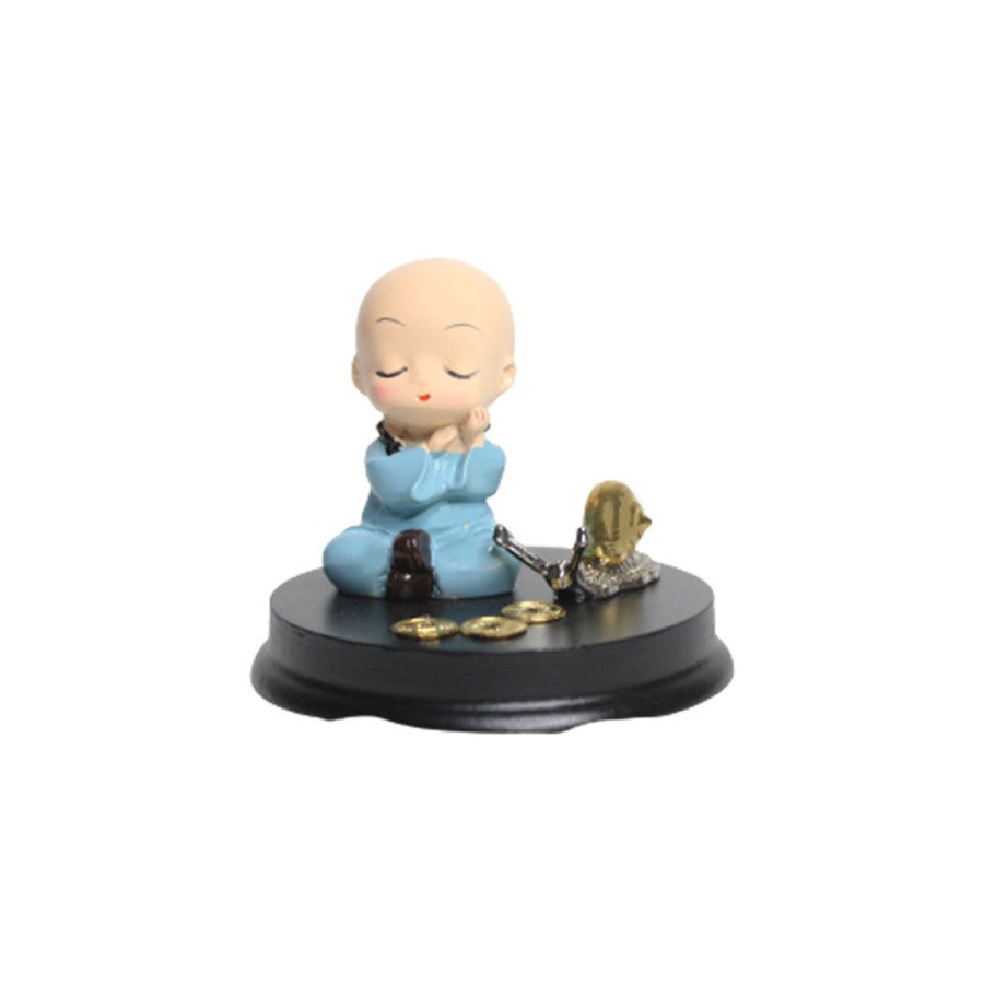 Miniature Fairy Garden Wonderland | Wonderland Sleeping Monk With Incense Stick Stand