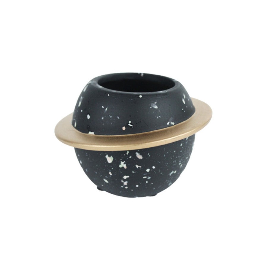 Garden Planters Wonderland | Ceramic Jupiter Pot-Black