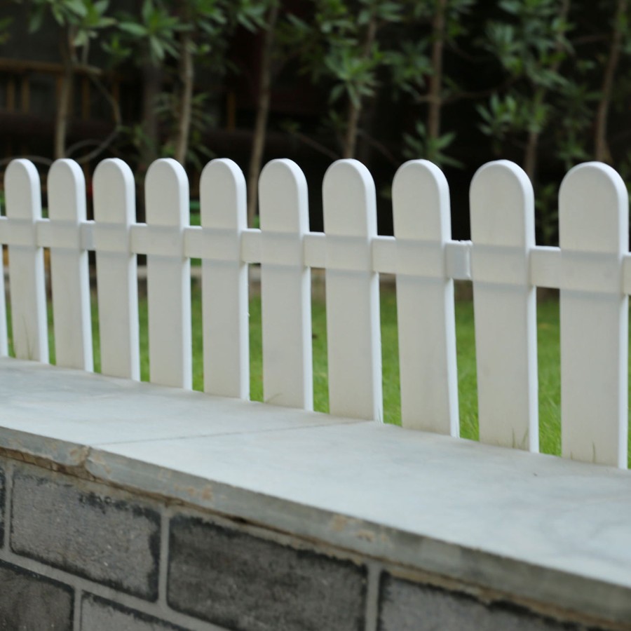 Garden Decor Wonderland Picket Fence | Pack Of 4 : Pp Picket Self Standing Fence For Indoor/Outdoor Garden