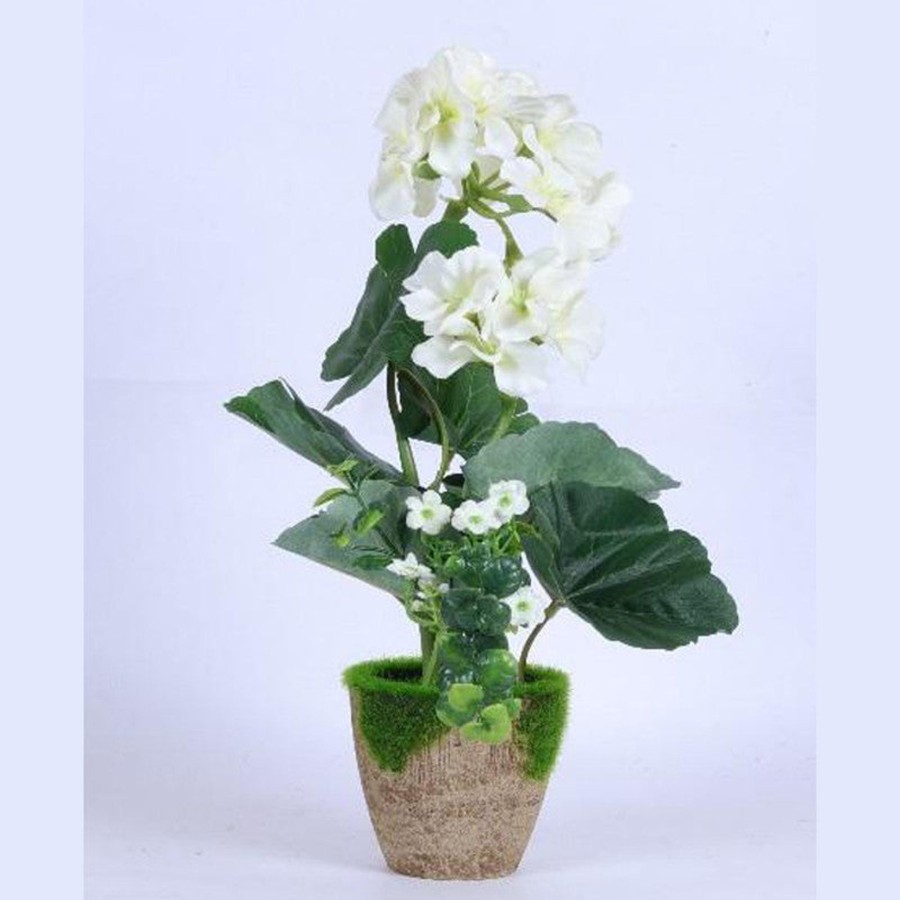 Artificial Turf Plants Wonderland | Artificial Flower Small Flower Bunch- B - White