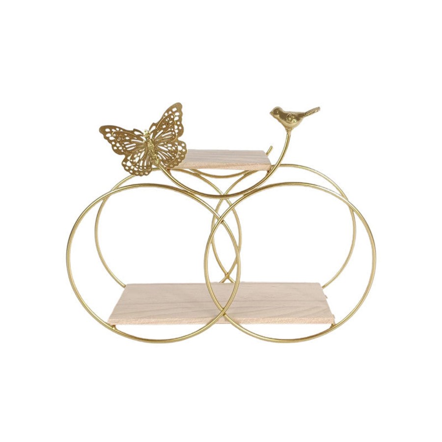 Home Decor Wonderland Wall Shelf | Bird And Butterfly Wall Shelf