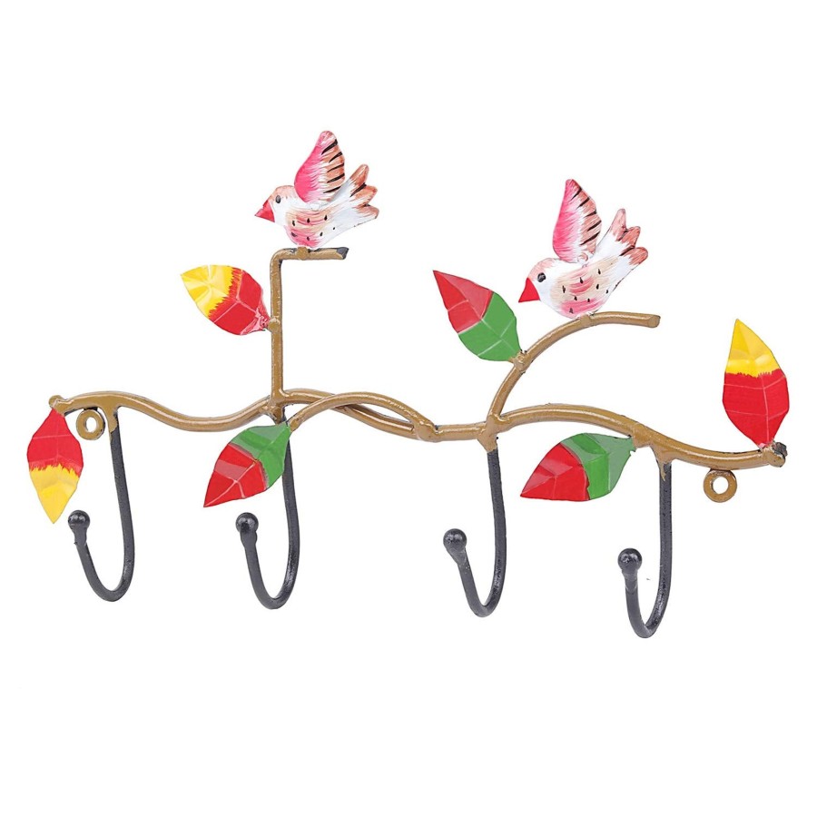 Garden Decor Wonderland Plant Hooks | Two Bird With 4 Hooks For Home Decoration