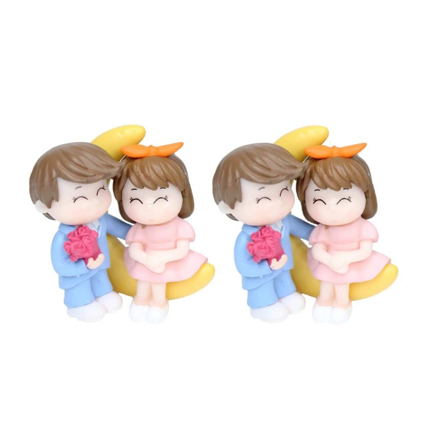 Miniature Fairy Garden Wonderland | Miniature Toys - Set Of 2 Big Moon Couple (Fairy Garden Accessories)