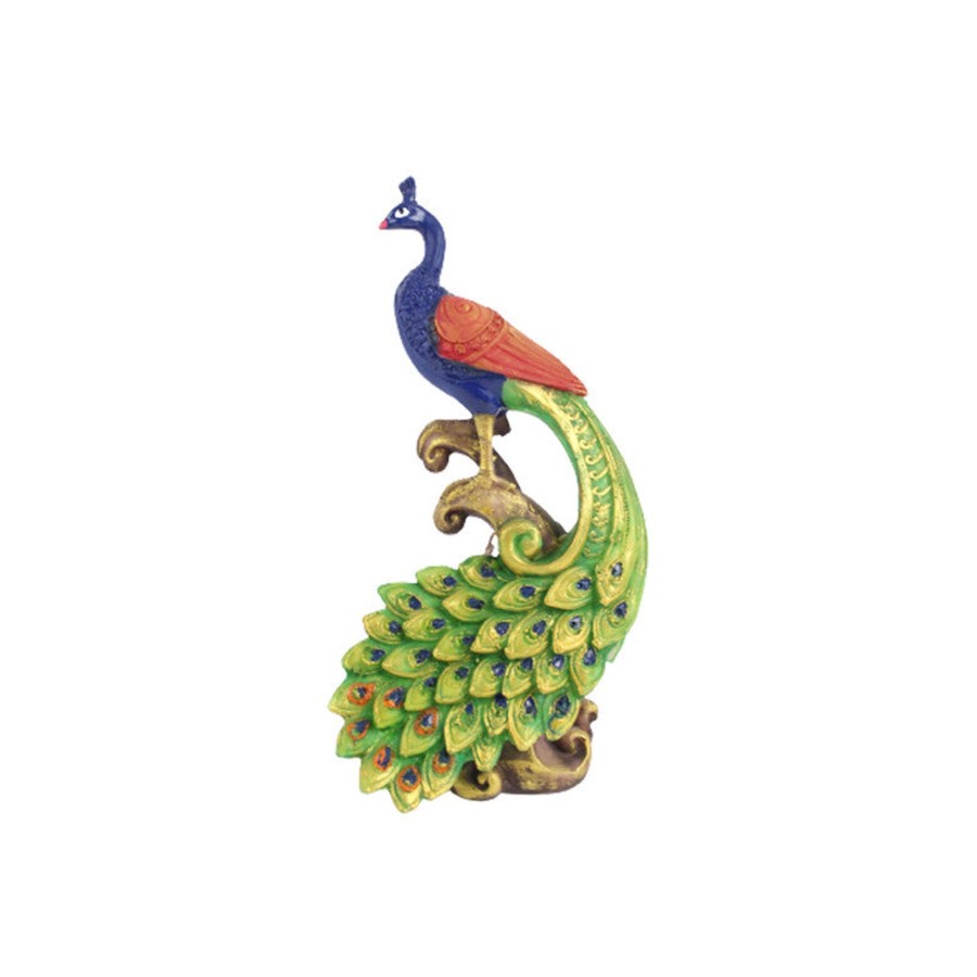 Home Decor Wonderland Animal And Bird Figurine | Wonderland Resin Beautifull Peacock Garden Decor