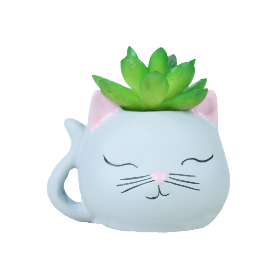 Garden Planters Wonderland | Small Kitty Succulent Pot For Home Decoration