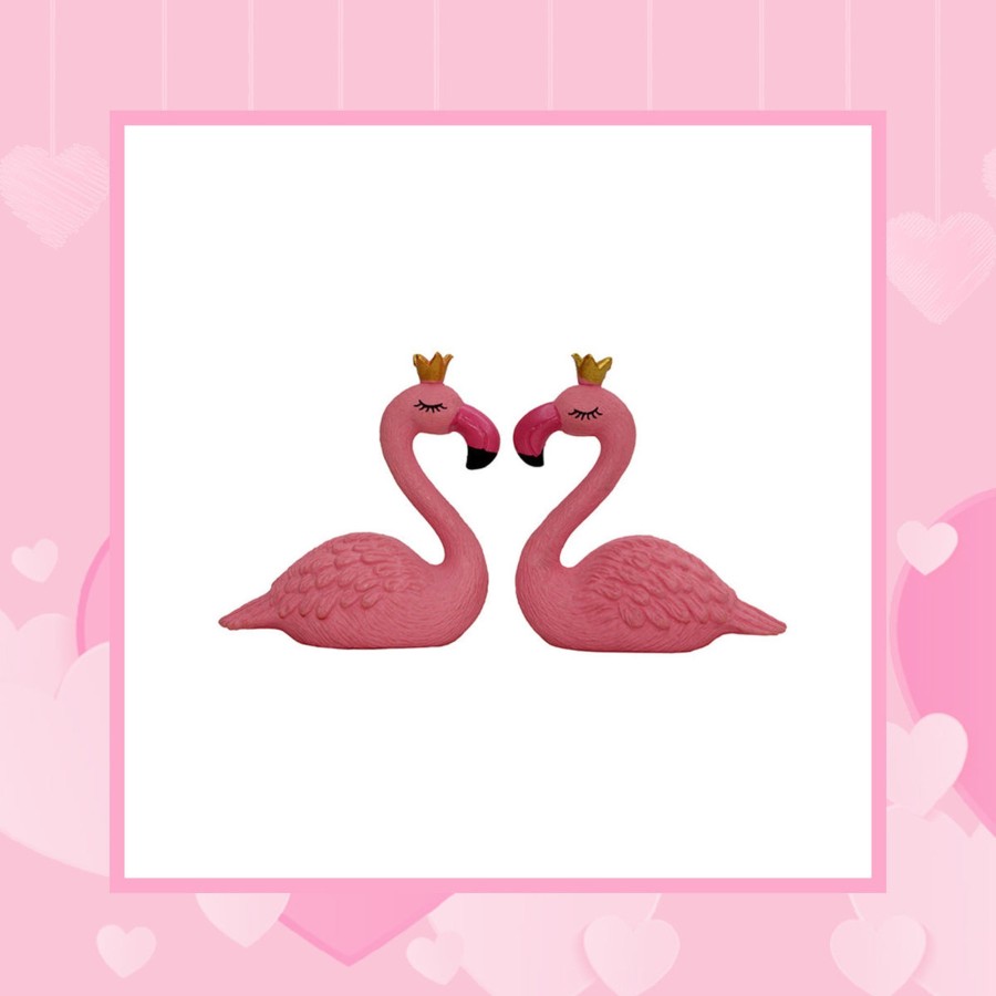 Miniature Fairy Garden Wonderland | Miniature Toys : (Set Of 2) Flamingo For Fairy Garden Accessories