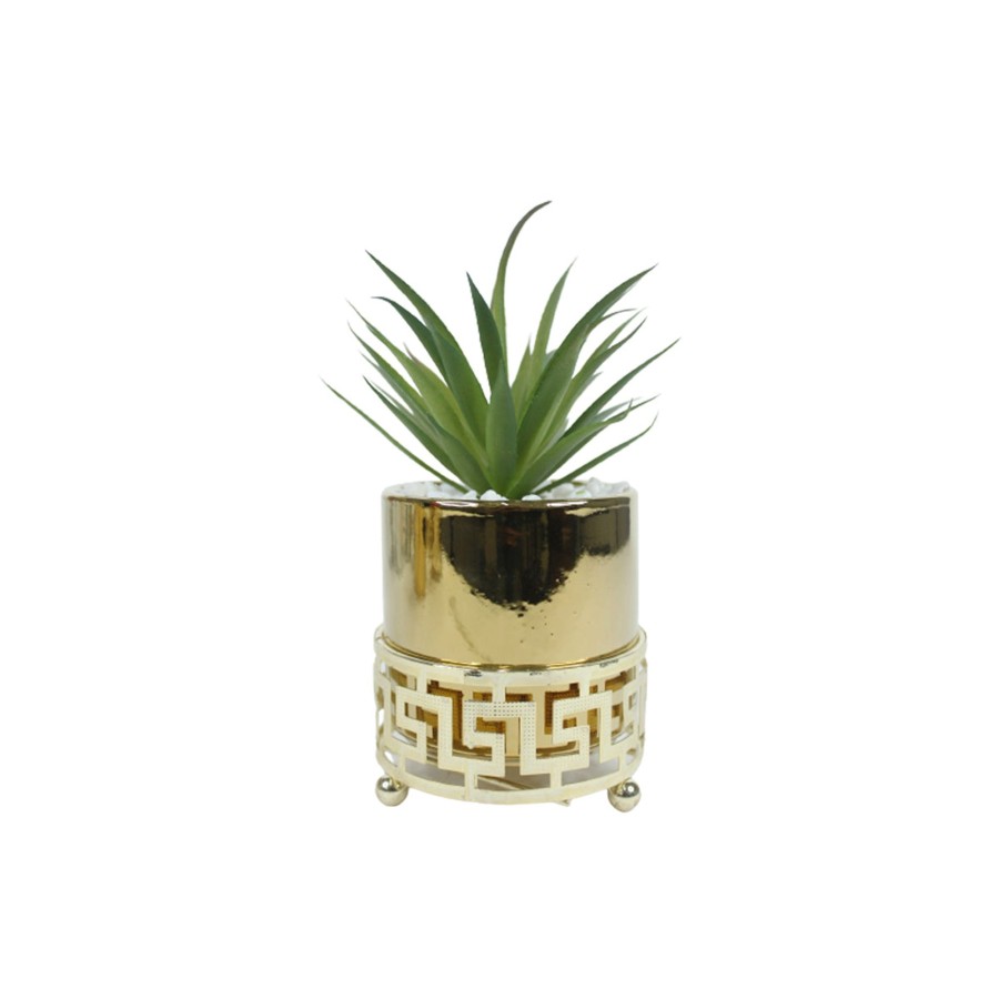 Garden Planters Wonderland | Modern Style Glossy Golden Pots