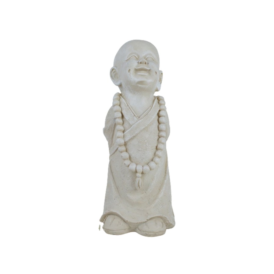 Garden Decor Wonderland Buddha And Monk Statue | Mala Monk 2 Garden Statue