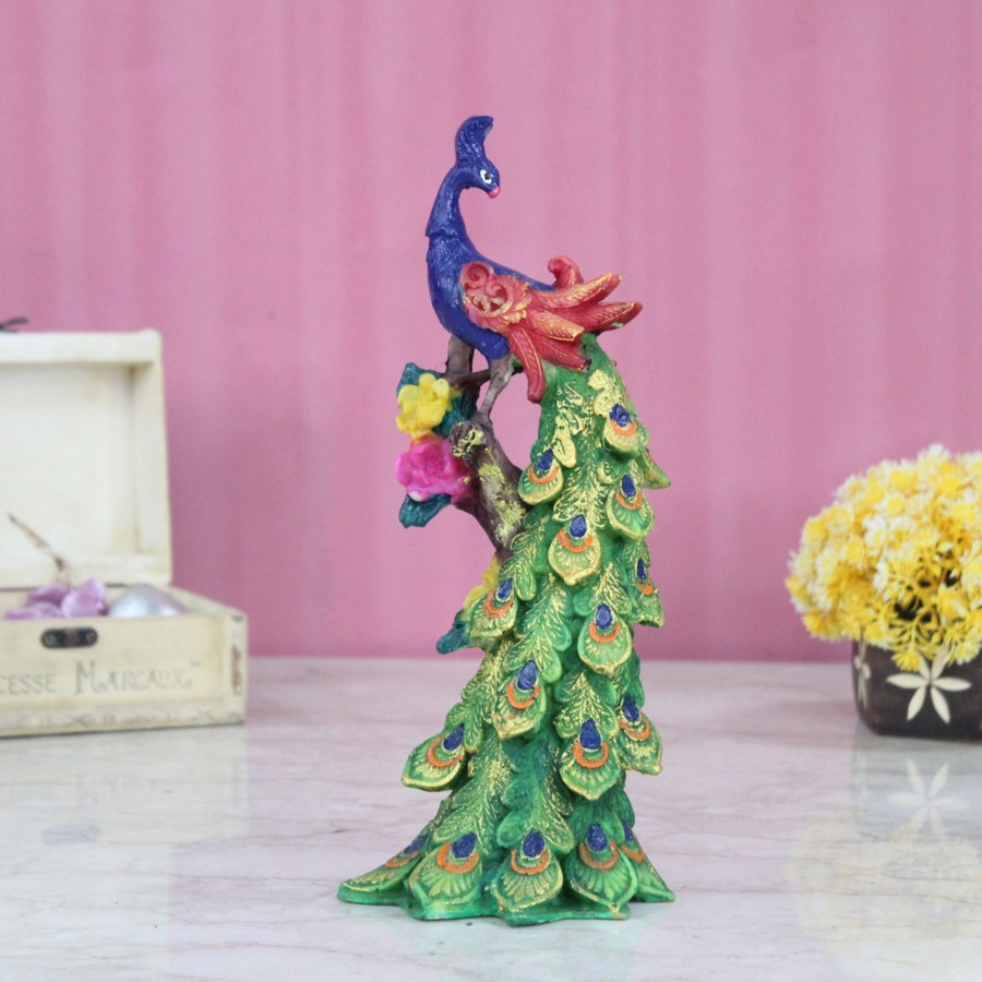 Garden Decor Wonderland Garden Statues | Wonderland Resin Beautifull Peacock Garden Decor