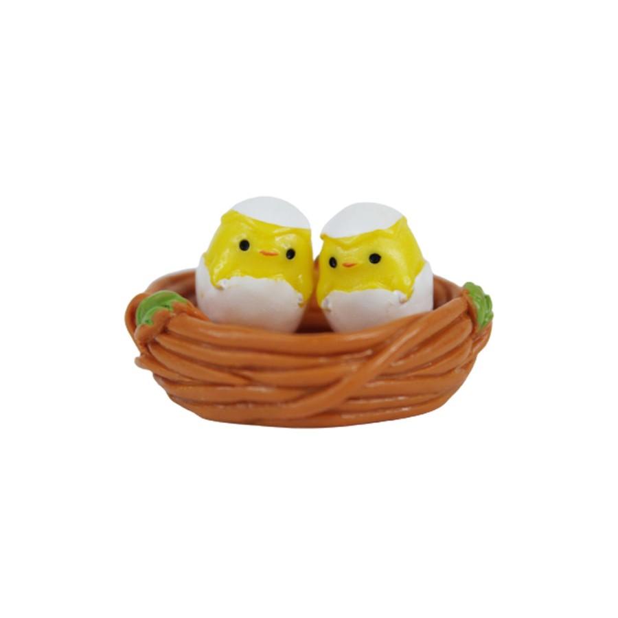 Miniature Fairy Garden Wonderland | Miniature Toys : (Set Of 2) Chick & Nest