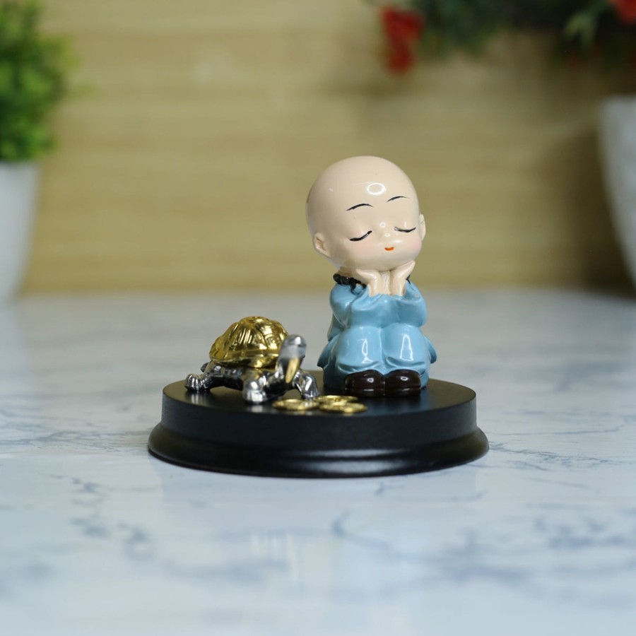 Miniature Fairy Garden Wonderland | Wonderland Relaxing Monk With Incense Stick Stand