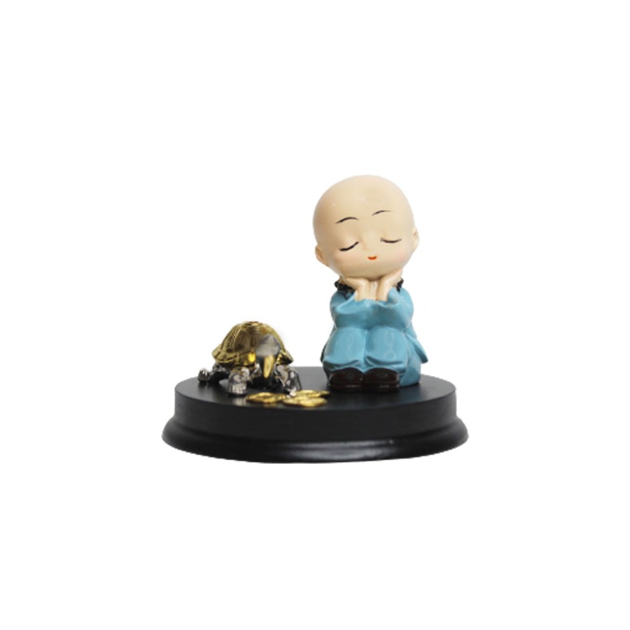 Miniature Fairy Garden Wonderland | Wonderland Relaxing Monk With Incense Stick Stand