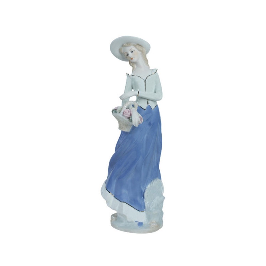 Home Decor Wonderland Human Figurine | Ceramic Girls Lady Figurines For Home Decor Statue, Showpiece