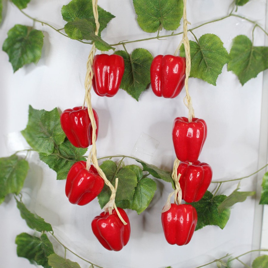 Artificial Turf Plants Wonderland | Artificial Red Pepper Foam Fake Fruit Vegetables Ornaments