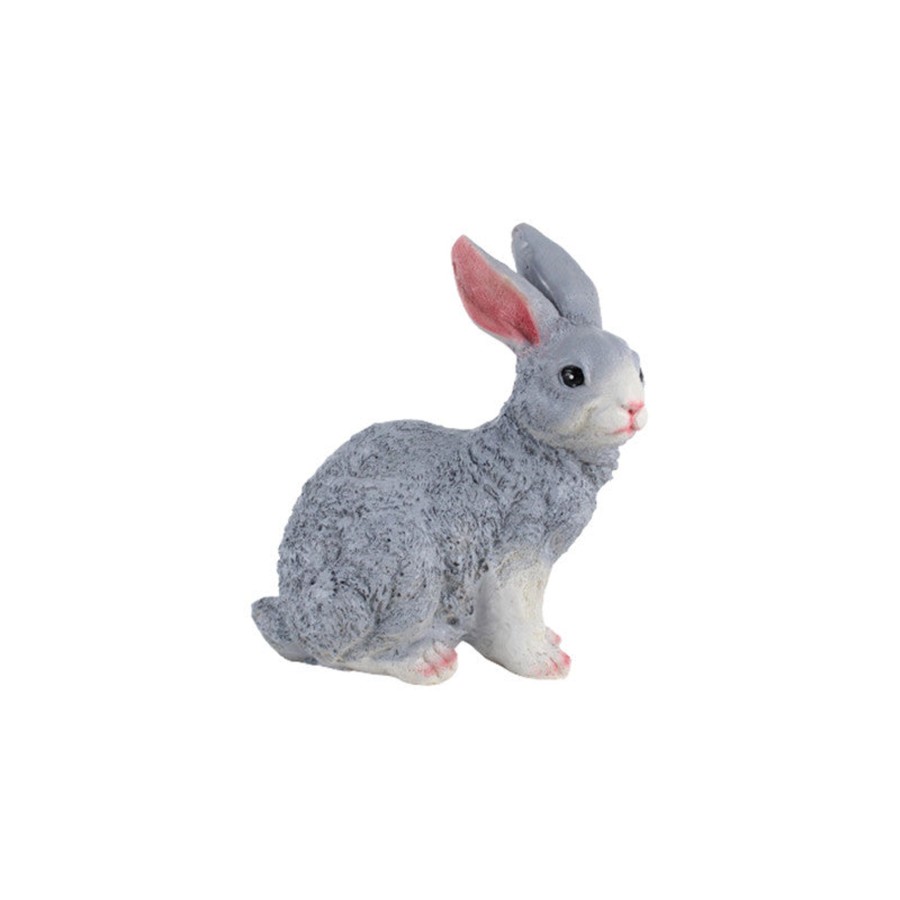 Garden Decor Wonderland Garden Statues | Wonderland Resin Garden Decor Cute Sitting Rabbit (Grey)