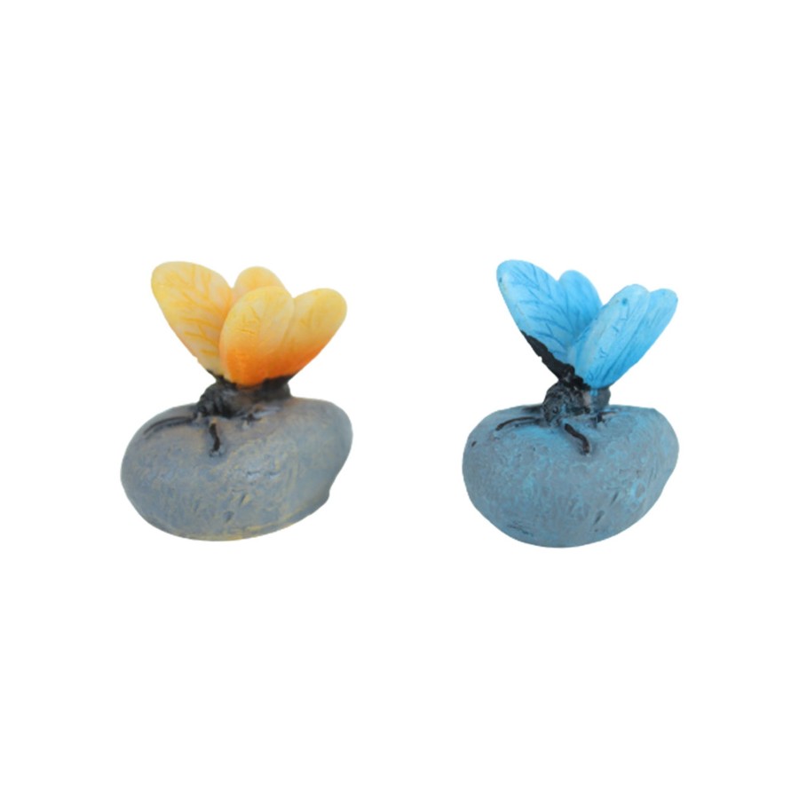 Miniature Fairy Garden Wonderland | Miniature Toy : Set Of 4 Resin Butterfly