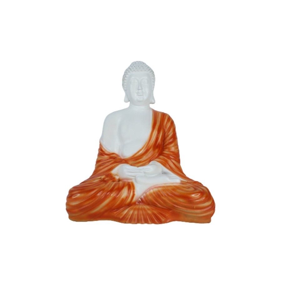 Garden Decor Wonderland Garden Statues | Wonderland Orange Budhha