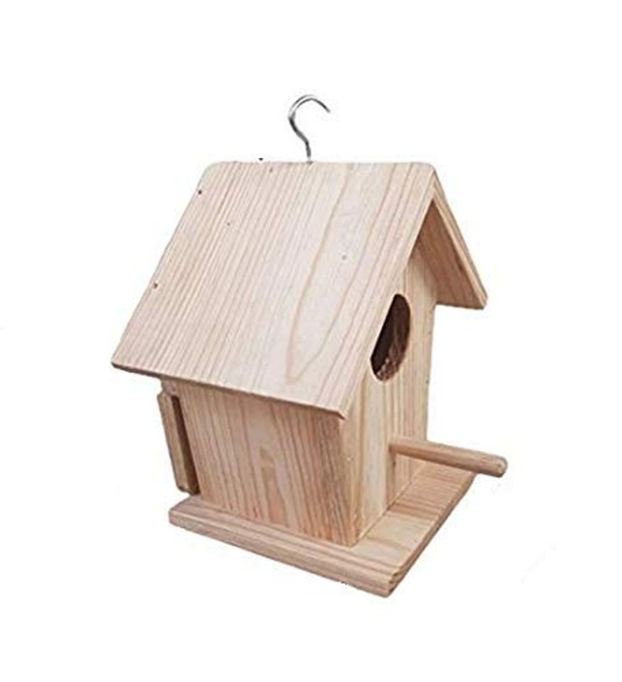 Garden Decor Wonderland Garden Statues | Pine Wood Bird House (Hanging And Wall)