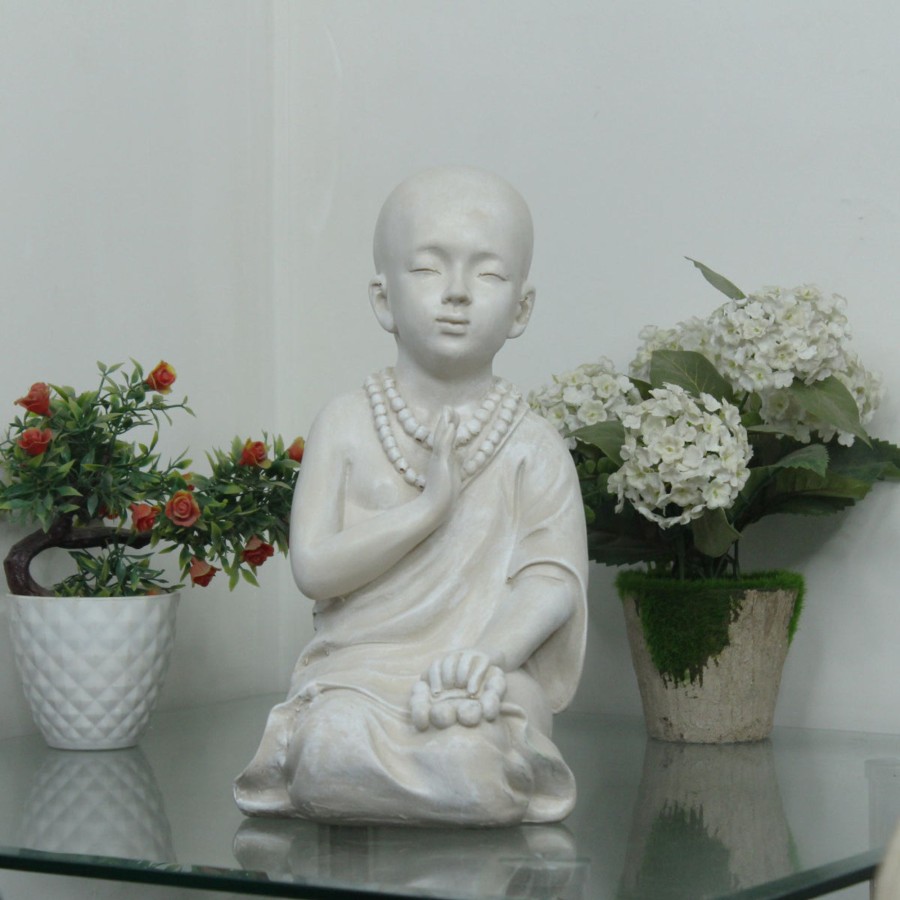 Garden Decor Wonderland Garden Statues | Mala Monk 1 Garden Statue