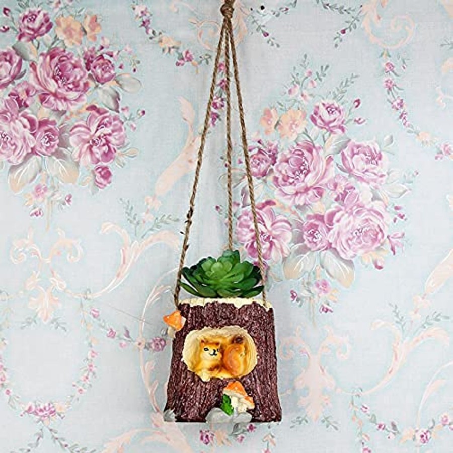 Garden Planters Wonderland | Hanging Squirrel Nest Succulent Pot For Home Decoration