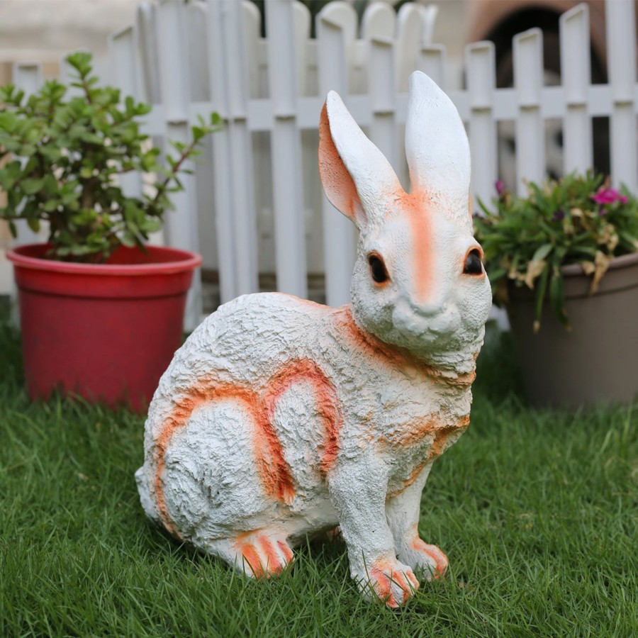 Garden Decor Wonderland Garden Statues | Sitting Bunny Rabbit Statue For Garden Decoration