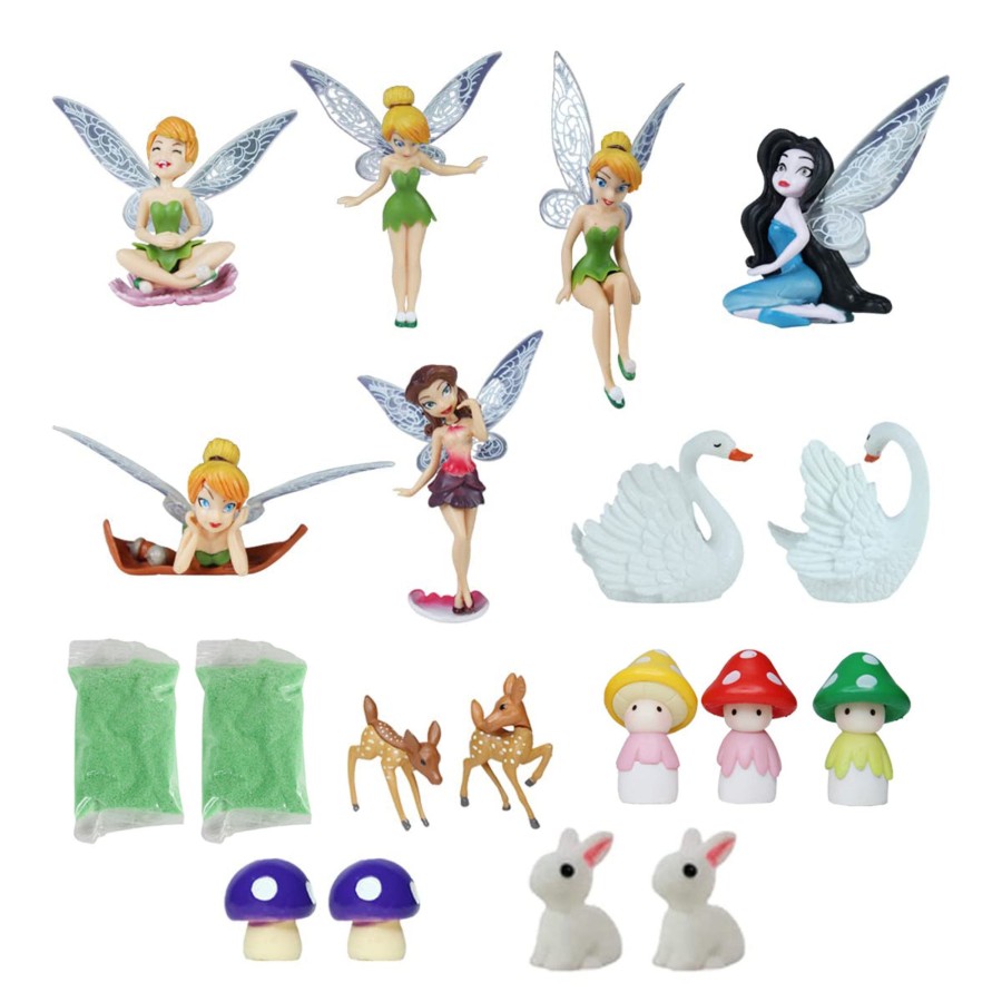 Miniature Fairy Garden Wonderland | Miniature Toys : (Set Of 19) Miniature Combo (Garden Diy Kit)