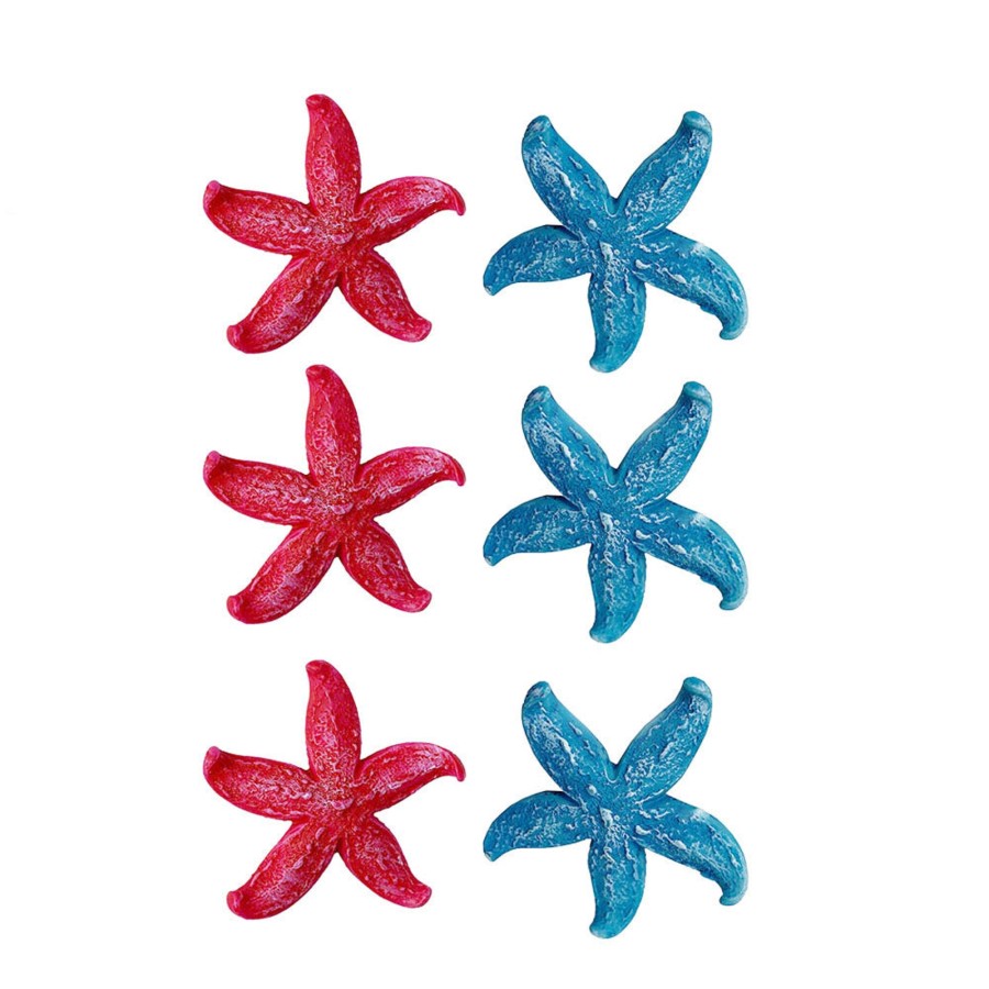 Miniature Fairy Garden Wonderland | Miniature Toys : (Set Of 6) Star Fish For Fairy Garden Accessories