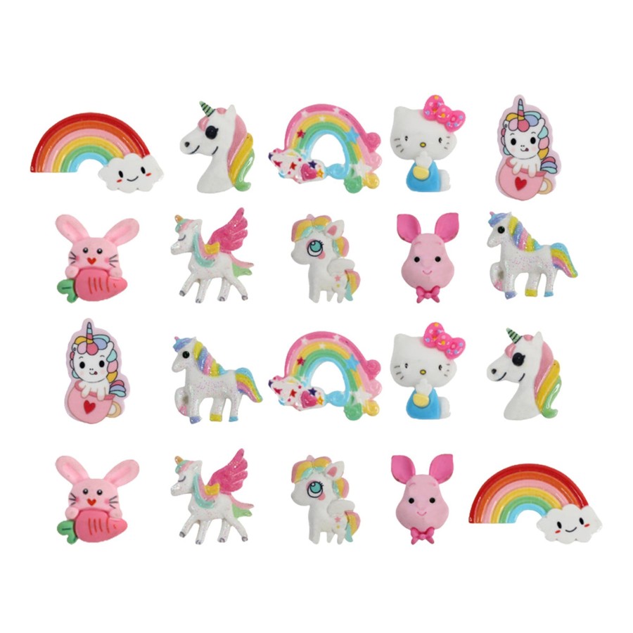 Gifts Wonderland | Wonderland Creature Combo (Set Of 20) (Ladybud And Dolphin)| Easy-To-Apply Diy 3D Stickers