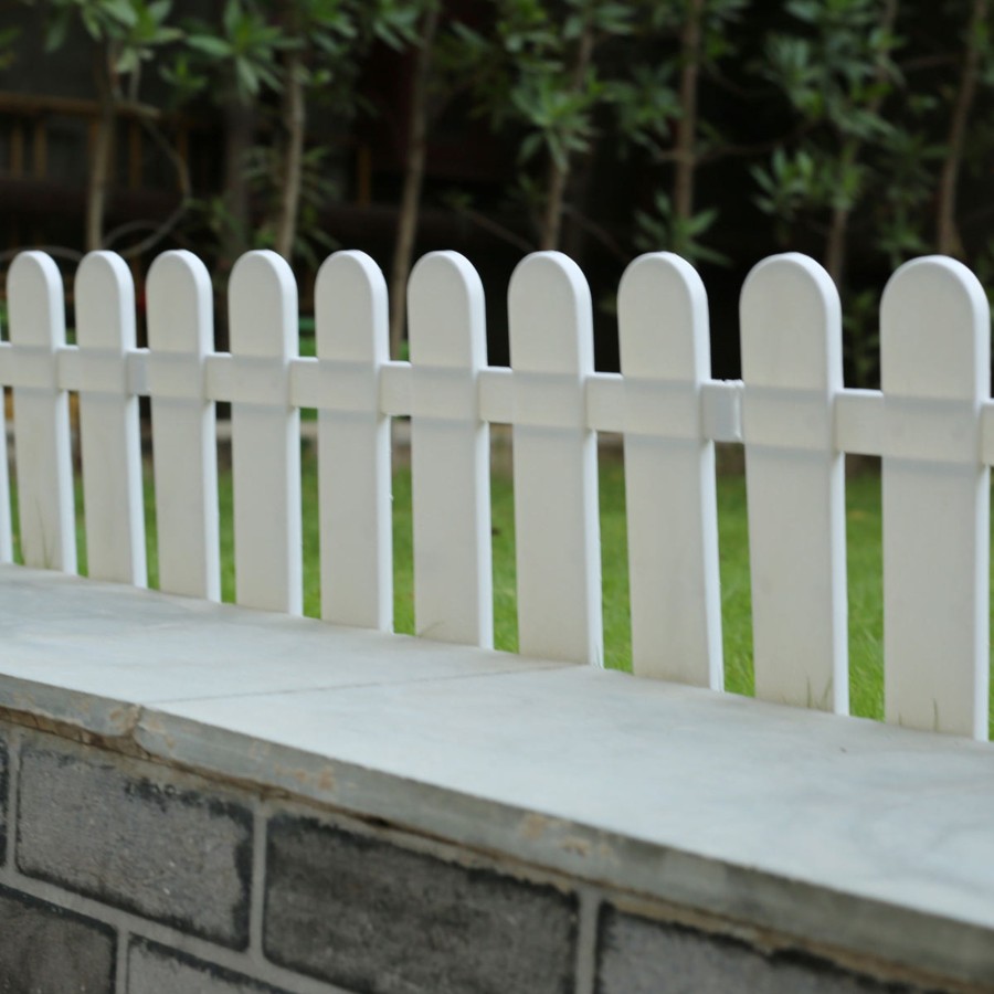 Garden Decor Wonderland Picket Fence | Pack Of 8 : Pp Picket Self Standing Fence For Indoor/Outdoor Garden