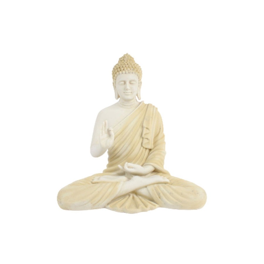 Garden Decor Wonderland Buddha And Monk Statue | Wonderland Resin 14 '' Buddha (Beige)