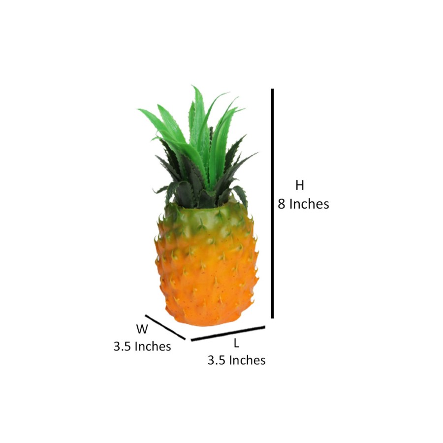 Artificial Turf Plants Wonderland | Wonderland Artificial Real Looking Pineapple | Natural Real-Looking Artificial Fruits And Vegetables