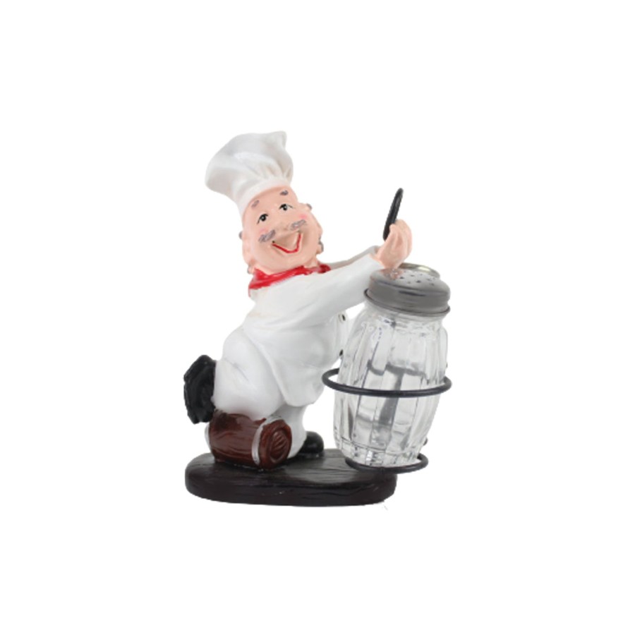 Home Decor Wonderland Chef Decor | Wonderland Imported Resin Salt And Pepper Chef