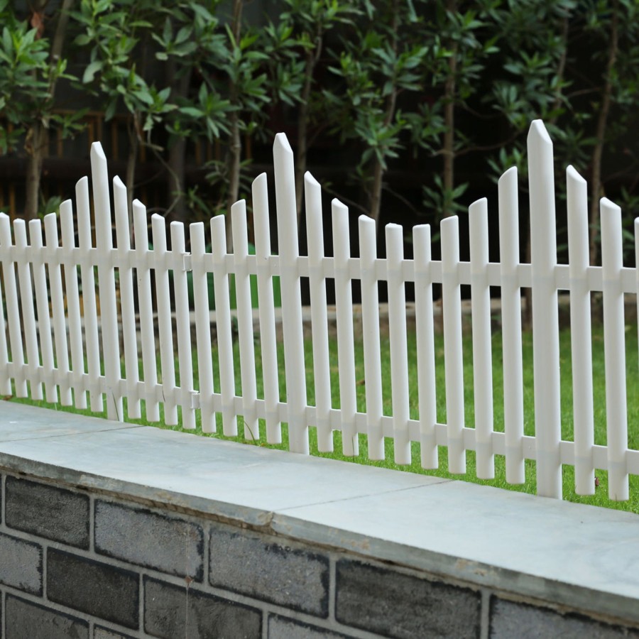 Garden Decor Wonderland Garden Arts and Craft Picket Fence | Pack Of 8Pc Pp Picket Fence With Spikes For Outdoors And Flower Beds