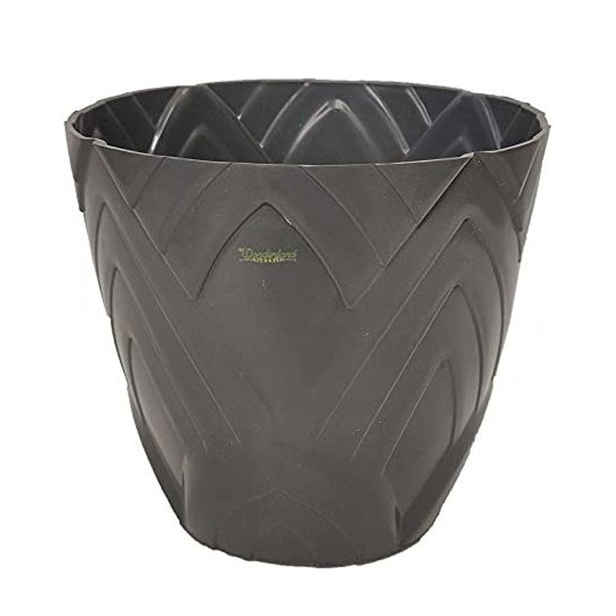 Garden Planters Wonderland | Single : Grey Lotus 8 Inches Pp/ Pvc / High Quality Plastic Planter