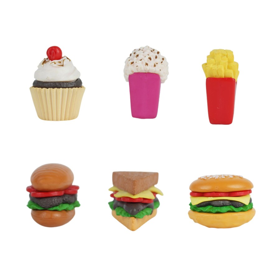 Miniature Fairy Garden Wonderland | Miniature Toys : (Set Of 6) Fast Food